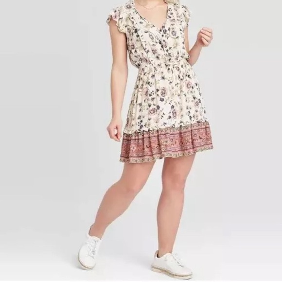 sleeveless floral dress - Picture 3 of 4